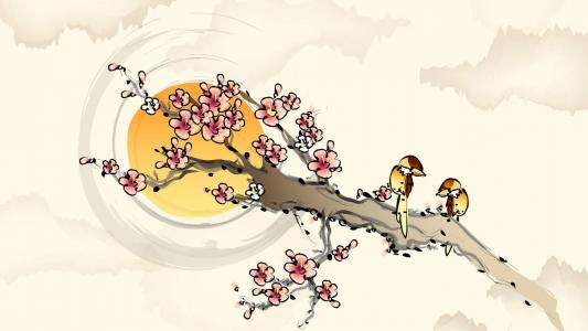 清新唯美中国风绘画桌面壁纸第4张