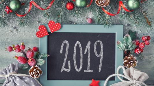 2019年猪年快乐创意桌面壁纸第2张