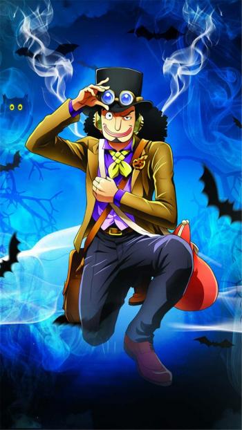 《海贼王》黑白手绘高清手机壁纸第4张