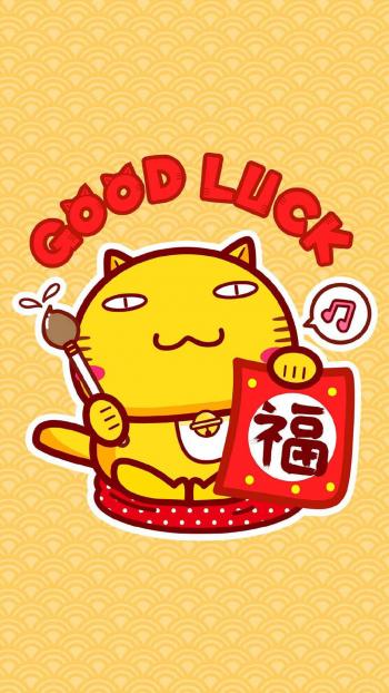 哈咪猫招财猫可爱图片手机壁纸第6张