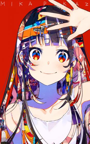 绚丽动漫人物插画高清手机壁纸第4张