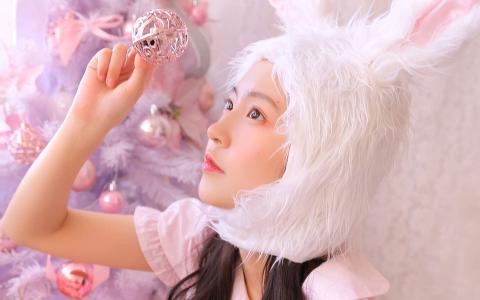 可爱女星徐娇cosplay性感兔女郎写真第2张