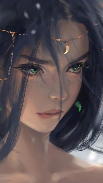 二次元动漫人物手绘插画手机壁纸第6张