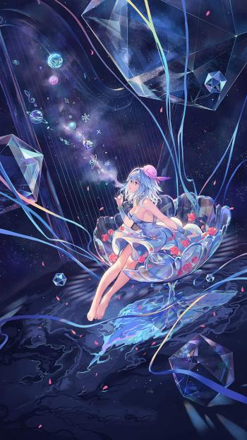 清新甜美动漫美女手机壁纸第4张