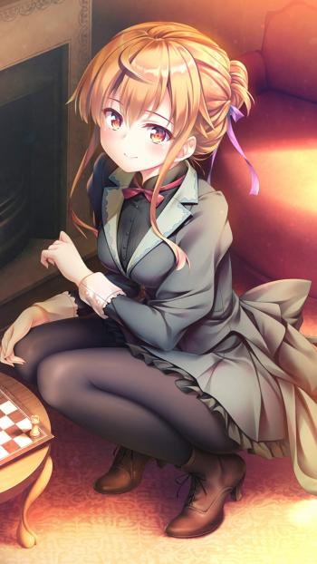 清新甜美动漫美女手机壁纸第5张