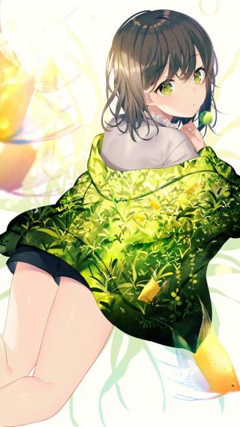 性感动人二次元美女手机壁纸第4张