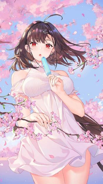 性感动人二次元美女手机壁纸第5张
