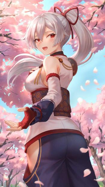 性感动人二次元美女手机壁纸第6张