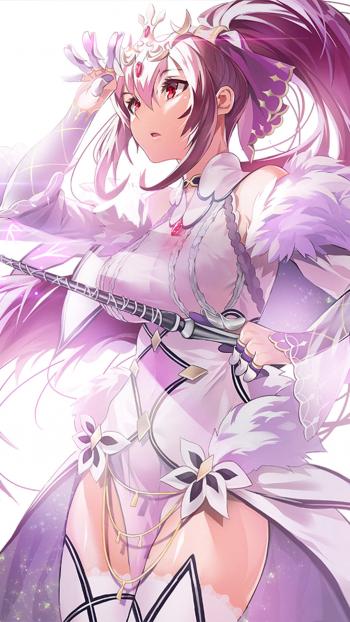 甜美二次元美女手机壁纸第4张