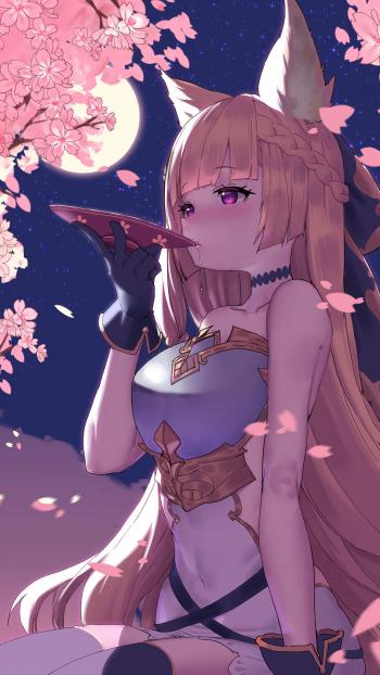 甜美二次元美女手机壁纸第5张