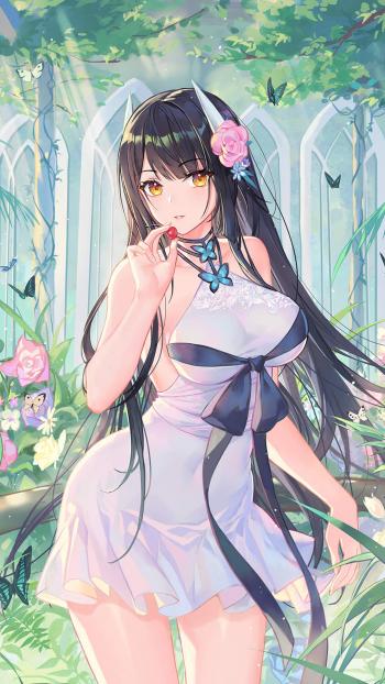 甜美二次元美女手机壁纸第6张