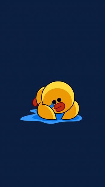 可爱小黄鸭高清手机壁纸第6张