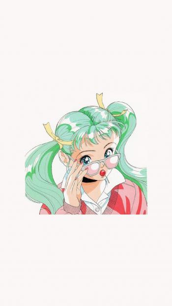 卡通美少女插画图片手机壁纸第6张