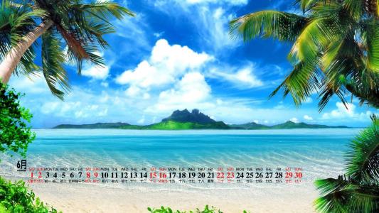 蔚蓝色大海美景高清手机壁纸第6张