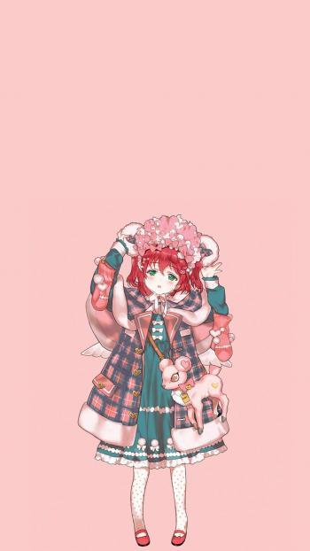 可爱动漫少女手机壁纸第5张