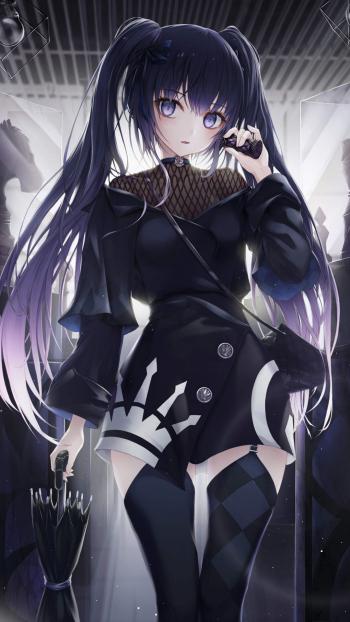 清新甜美动漫美女手机壁纸第3张