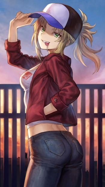 唯美动漫插画美女手机壁纸第2张