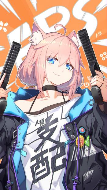 俏皮可爱动漫美女手机壁纸第6张