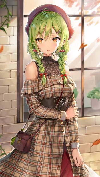 清新二次元美女手机壁纸图片第3张