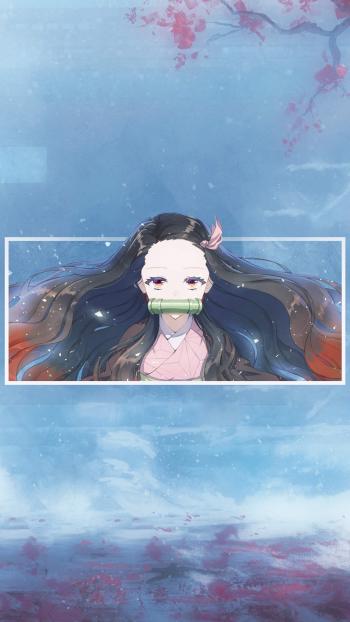 清新二次元美女手机壁纸图片第4张