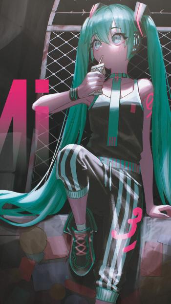 清新二次元美女手机壁纸图片第5张