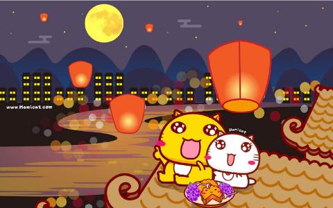 中秋节月饼甜美美食精选高清平板壁纸图片大全第3张