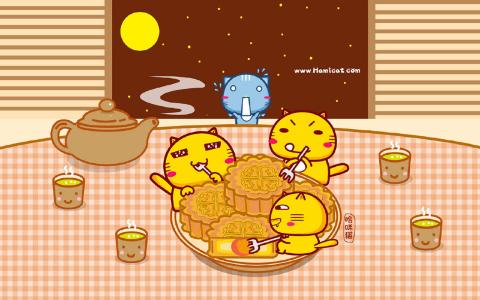 中秋节月饼甜美美食精选高清平板壁纸图片大全第6张