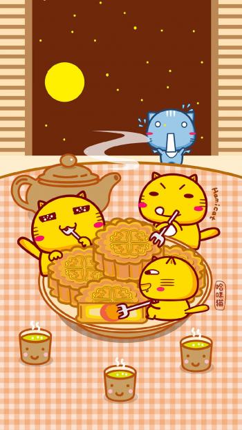 中秋节月饼甜美美食精选高清平板壁纸图片大全第3张