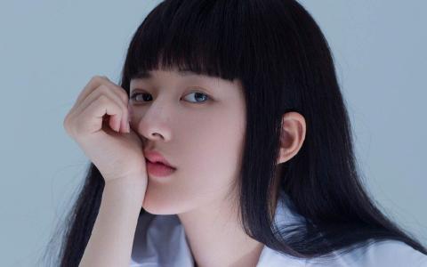 高清赵露思清纯制服写真桌面壁纸第3张