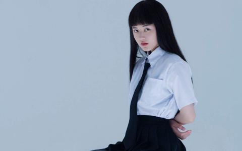 高清赵露思清纯制服写真桌面壁纸第6张