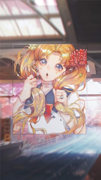 清甜可爱动漫美女手机壁纸第3张