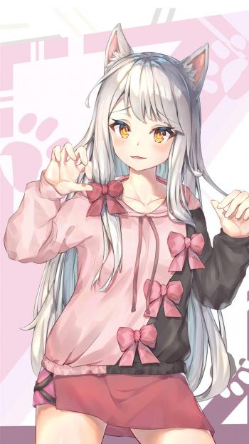 小清新养眼动漫美女手机壁纸第4张