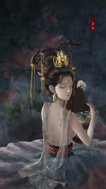 唯美古风动漫美女手机壁纸第1张