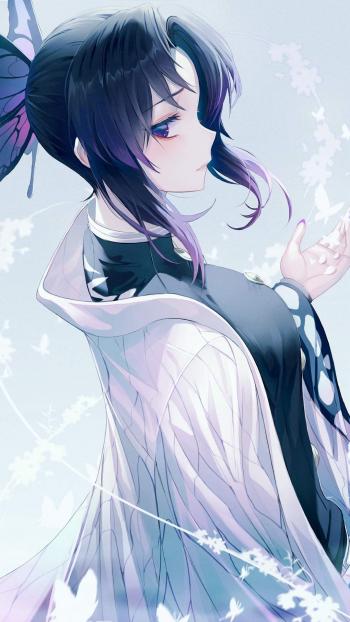 鬼灭之刃动漫美女手机壁纸第3张