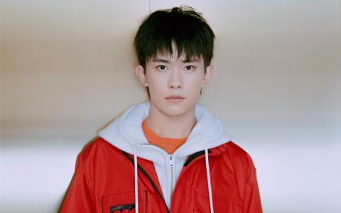 中国内地湖南怀化流行男歌手易烊千玺简约帅气写真图片桌面壁纸第2张