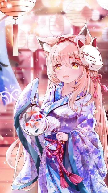 精致唯美动漫美女手机壁纸第0张