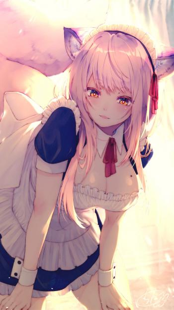 萌系卡通动漫少女手机壁纸第2张