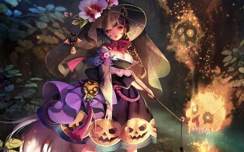 迪士尼万圣节活动插画手机壁纸第5张