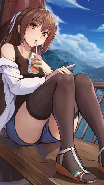 卡通二次元美女手机壁纸图片第3张