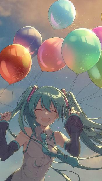 初音未来二次元动漫美女手机壁纸第2张