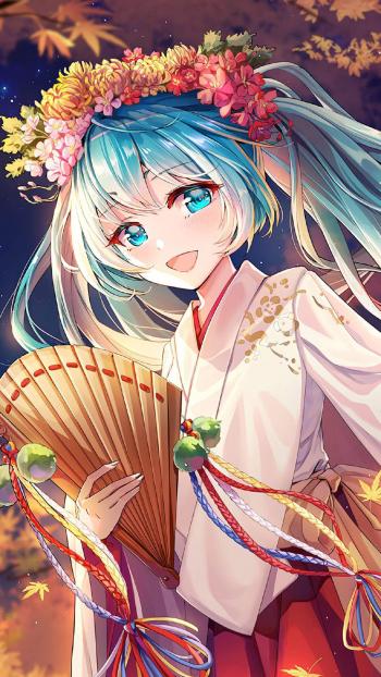 初音未来二次元动漫美女手机壁纸第4张