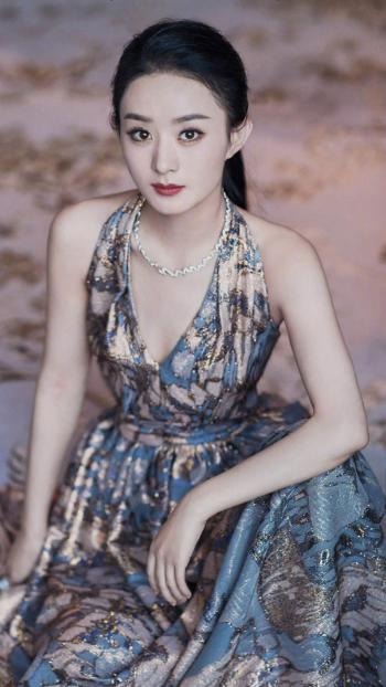 赵丽颖性感露肩写真手机壁纸第5张