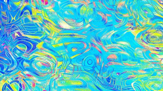 创意抽象手绘插画手机壁纸第2张