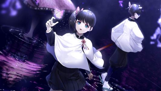 二次元动漫人物手绘插画手机壁纸第3张
