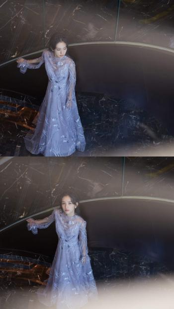 高清性感女星周也甜酷造型灵动写真图片第5张
