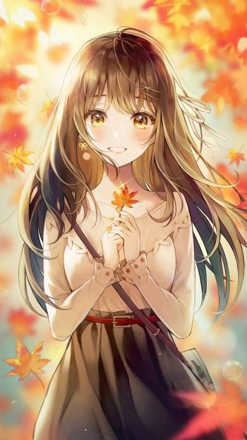 性感甜美动漫美女手机壁纸第1张