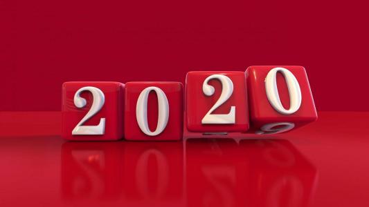 2020年创意艺术字体桌面壁纸第1张
