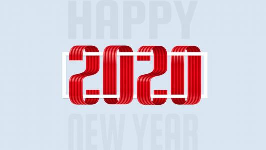 2020年创意艺术字体桌面壁纸第2张