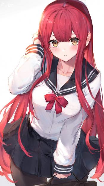 小清新动漫美女手机壁纸第2张