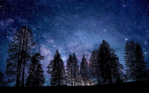 超美星空夜景图片电脑壁纸第5张